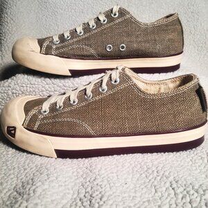 Keen Coronado III Vulcanized Canvas Women's Sneakers - Brown/Cream - Size 7